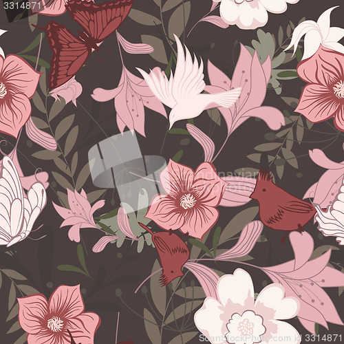 Image of Seamless floral pattern