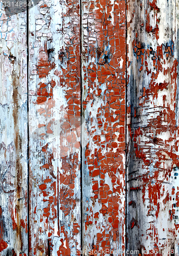 Image of Old painted wooden texture.