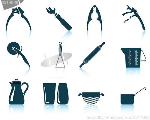 Image of Set of utensil icons