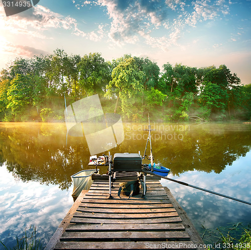 Image of Fishing on pond