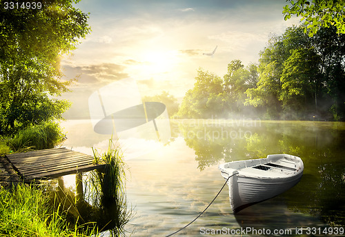 Image of Boat on the bank