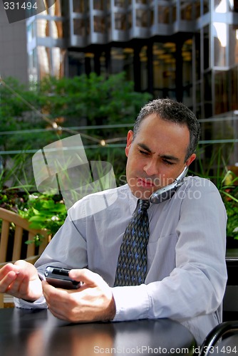 Image of Busy businessman