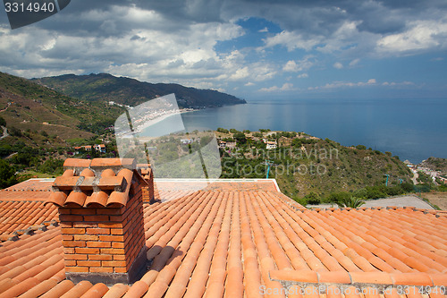 Image of Before storm in Taormina, Sicily, Italy