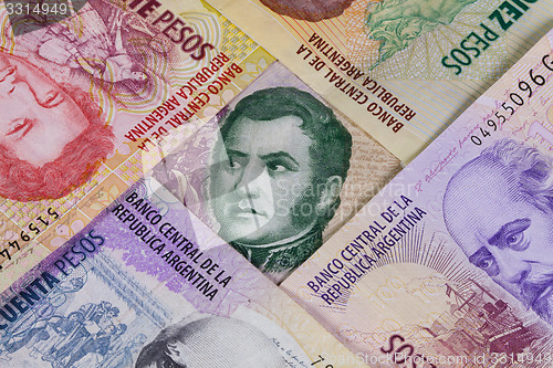 Image of Various banknotes from Argentina 