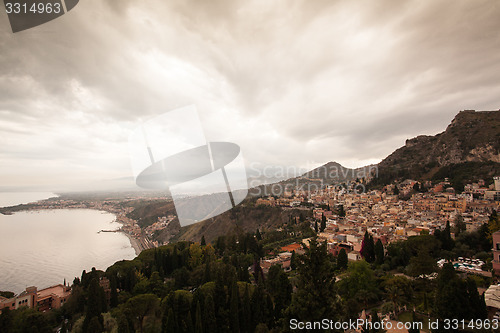 Image of Sunset in Taormina, Sicily, Italy