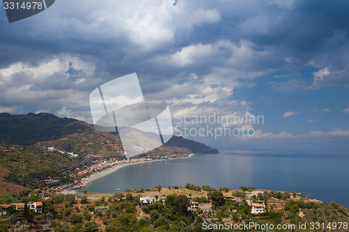 Image of Before storm in Taormina, Sicily, Italy