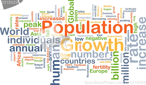 Image of Population growth background concept