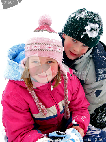 Image of Children playing in snow