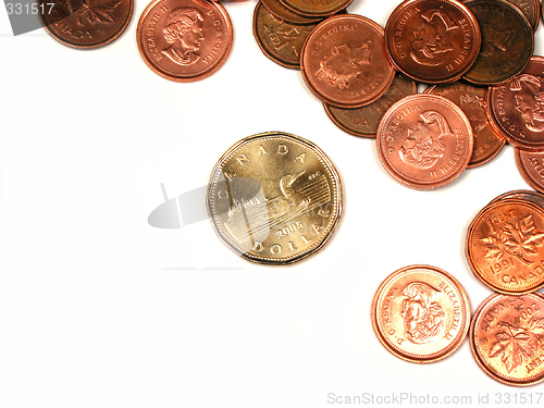 Image of Canadian coins