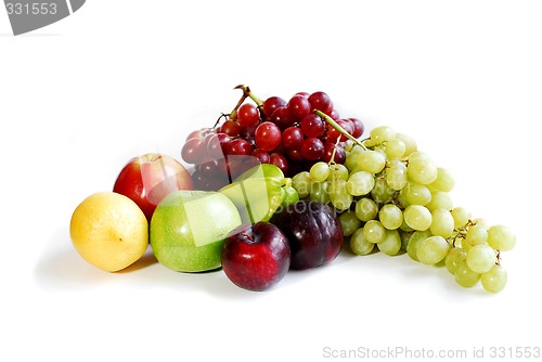 Image of Fruits on white