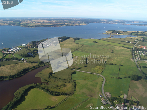 Image of fjord from above