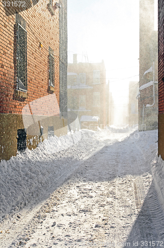 Image of Snowstorm in the sunlight