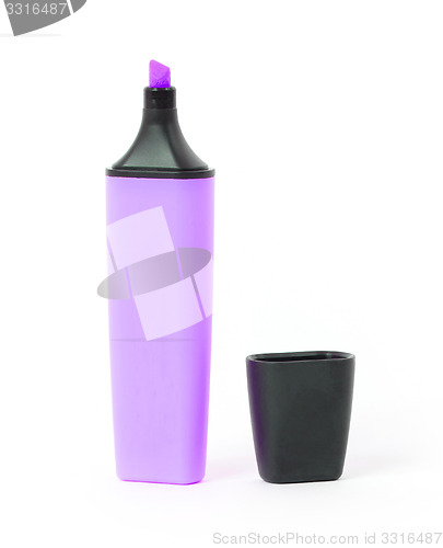 Image of Purple highlighter isolated