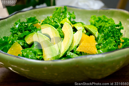 Image of fresh avocado salad 