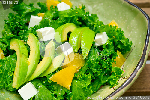 Image of fresh avocado salad 