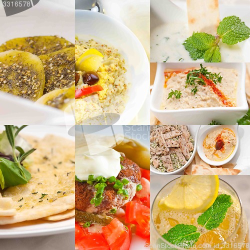 Image of middle east food collage 