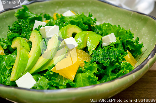 Image of fresh avocado salad 