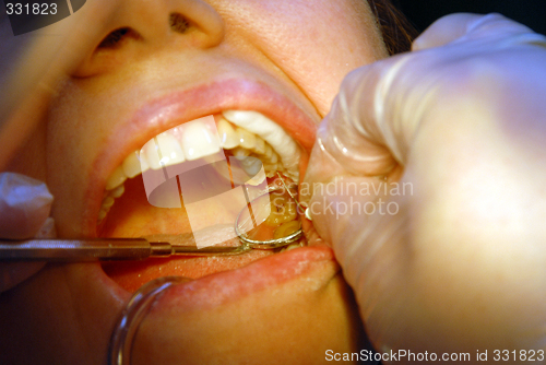 Image of Patient in the dental clinic