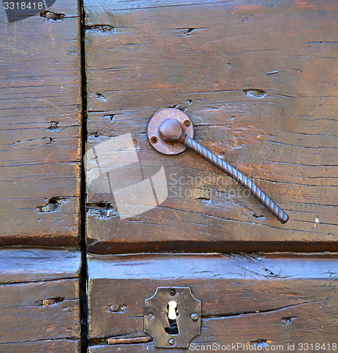 Image of  varese abstract  rusty brass   wood mornago lombardy italy