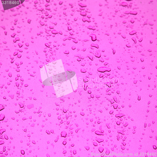 Image of in a car reflexion and drop background blur