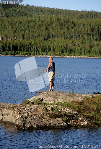 Image of Man fishing
