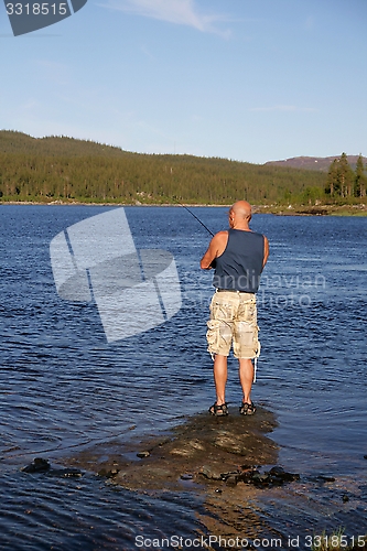 Image of Man fishing