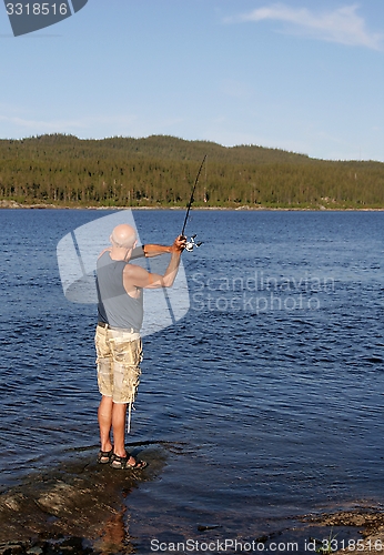 Image of Man fishing