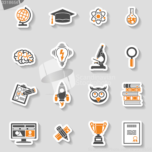 Image of Education Icon Sticker Set