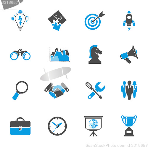 Image of Business Strategy Icon Set