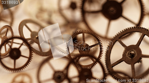 Image of Small parts of clock