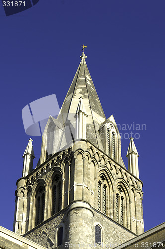 Image of university of oxford, christ church cathedral steeple