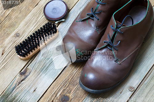 Image of vintage brown shoes