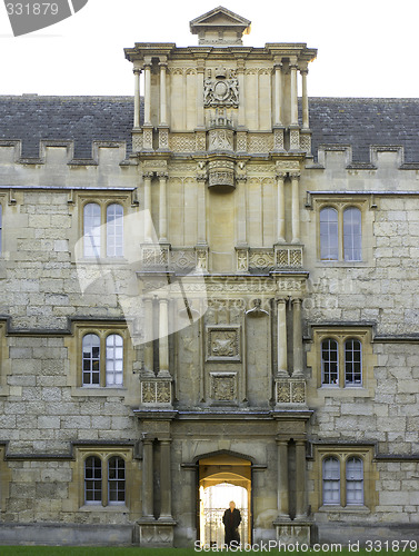 Image of university of oxford, merton college gateway