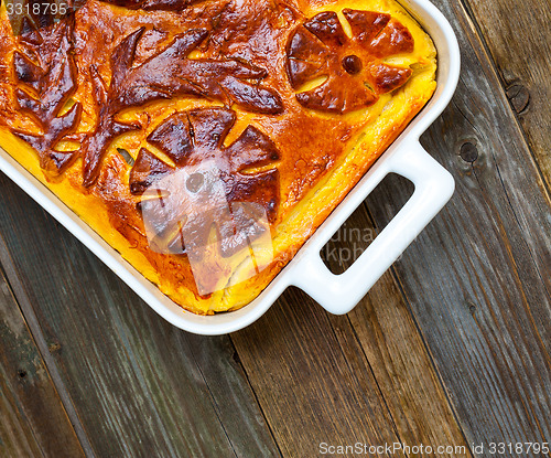 Image of Kulebyaka. Russian pie with cabbage