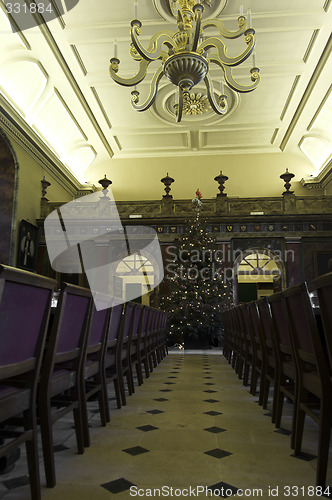 Image of university of oxford, trinity college dining room