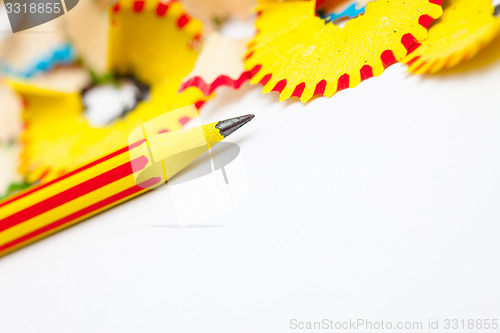 Image of sharp of a pencil. close-up, shallow depth of field. instagram i