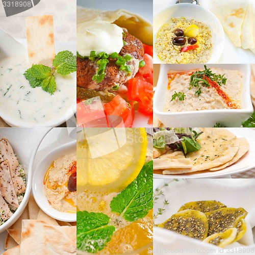 Image of middle east food collage 