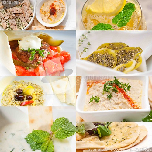 Image of middle east food collage 