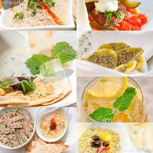 Image of middle east food collage 