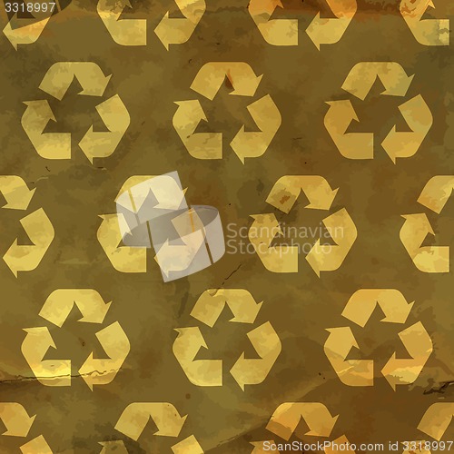 Image of Recycle. Seamless pattern.