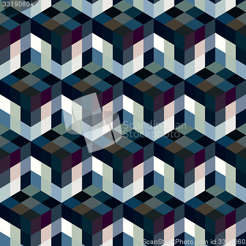 Image of Seamless mosaic pattern. Vector illustration.