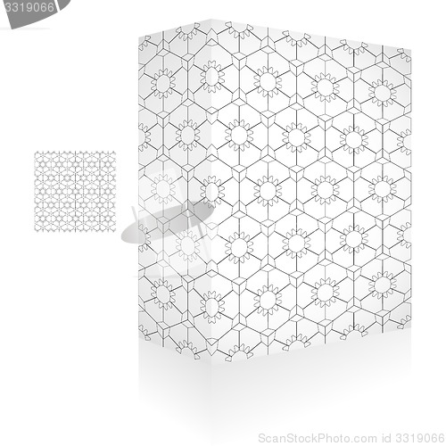 Image of Packaging box. Seamless pattern.