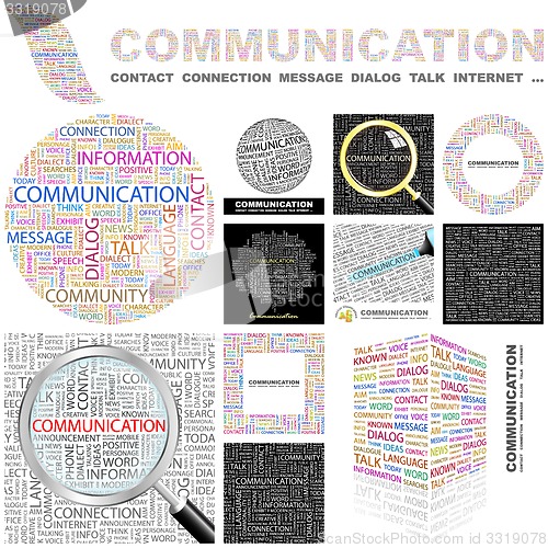Image of Communication. Concept illustration.