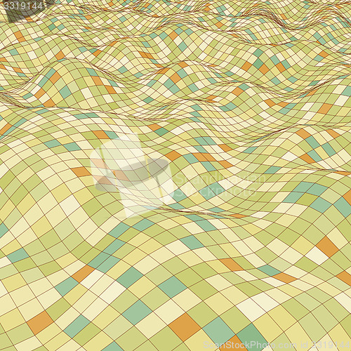 Image of 3d mosaic background. Vector illustration.