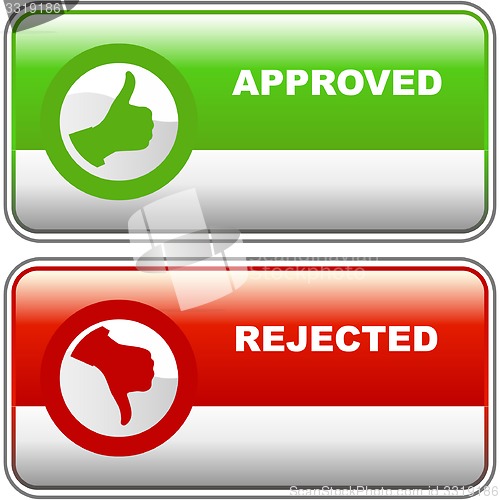 Image of Approved and rejected