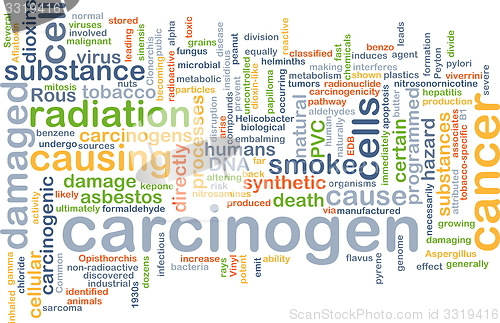 Image of Carcinogen background concept