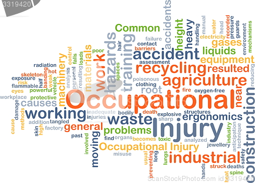 Image of Occupational injury background concept