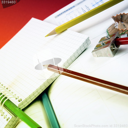 Image of Close-up pencil.