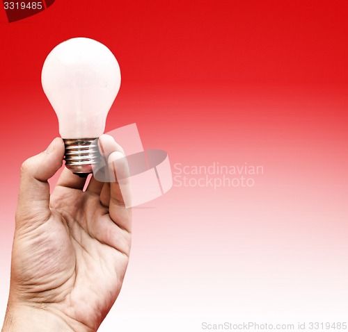 Image of Background with lit lightbulb