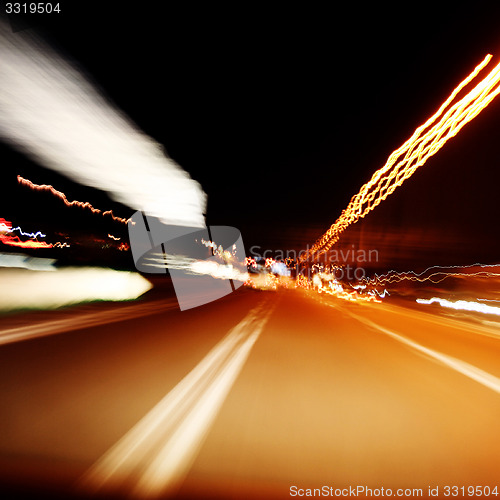 Image of Night on the road